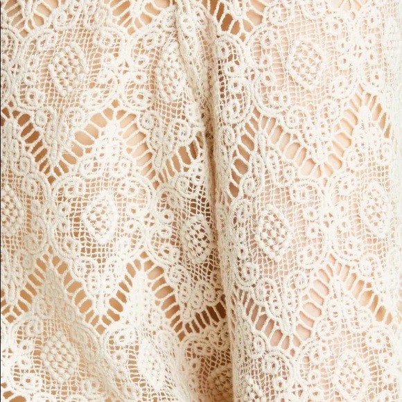 BYTIMO | Lace Tie Waist Blouse | XS - Picture 5 of 6